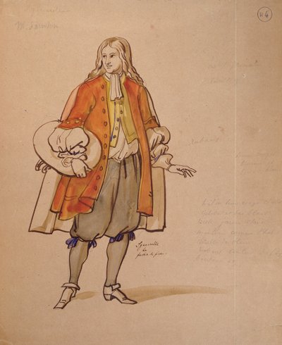 Costume design per una produzione del 1847 di 